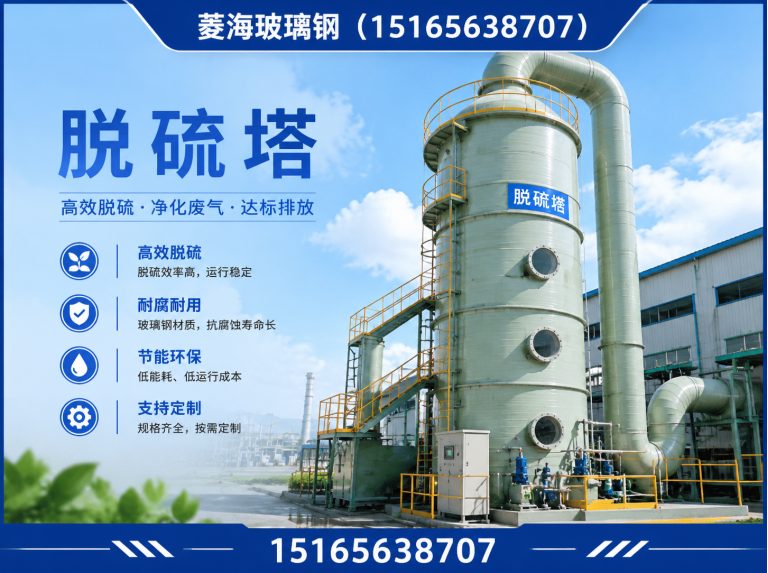 高密市玻璃钢冷却塔展示图